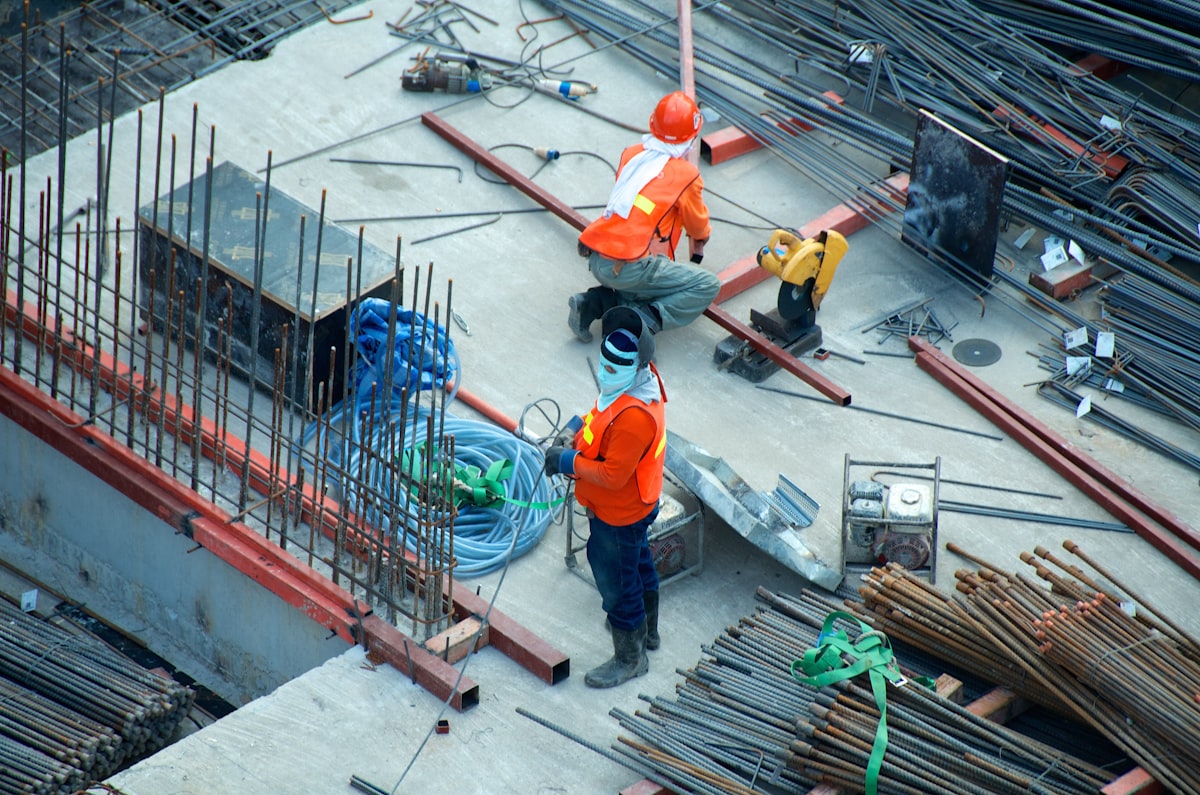 Construction team with ICR Rentals equipment